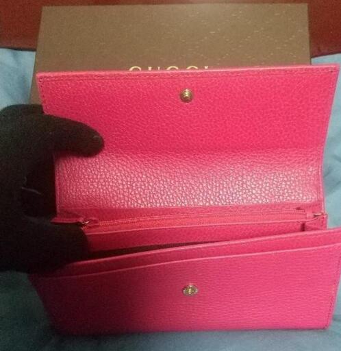 販売証明書付き)(ほぼ未使用品)(付属品全て付き)GUCCI グッチ二つ折り