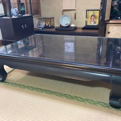 黒檀   テーブル  座卓