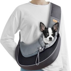 ペットスリング、抱っこ紐、小型犬用、斜めがけバッグ