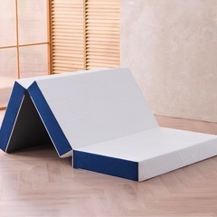 新品　未使用品　三つ折りマットレス シングル 厚さ10cm 低反発+高反発 新品未使用品Hillmoonri 三つ折りマットレス シングル 厚さ10cm