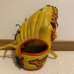 Mizuno グローブ 右投げ イエロー