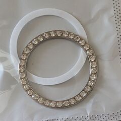 エンジンスタートボタン/デコレーションリング（新品）シルバーの画像