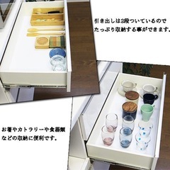 食器棚　キッチンボード 120の画像
