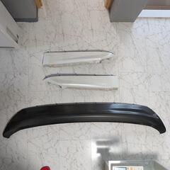 GRS214 クラウンアスリートG前期 リア純正ハーフスポイラー３点セット 爪 ゴムモール付きの画像