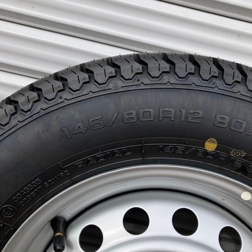 145/80R 12 ホイール付きタイヤ　4本セット　新品　未使用
