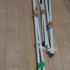 山善(YAMAZEN) 突っ張りポールハンガーラック(ダブル) ホワイト WJ-775の画像