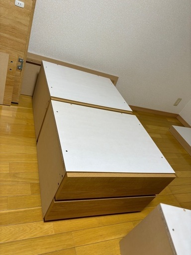 ニトリ　シングルベッド　収納たくさん