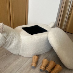 羊型おもちゃ箱・収納　ぼん家具　スツールの画像