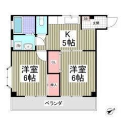 🌈😳フリーレント1ヶ月付き😳🌈スーパー徒歩4分🎶角部屋✨金町駅バス12分🌟バストイレ別🎶南東向き🌞40.95㎡の2Kです😍💕の画像