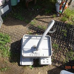 外用　流し台　ホース付き　横45センチ　奥行き42センチ　高さ18センチ　脚はついていませんの画像