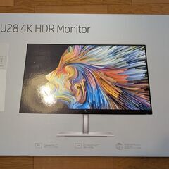 HP U28 4K HDRディスプレイ　モニターの画像