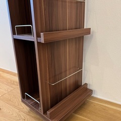 パール金属　N-8616 マガジンラック(ブラウン)の画像