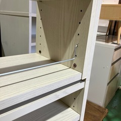 【本棚/高さ調整可能】家の天井まで高くできます　家具　収納家具　白　ホワイトの画像