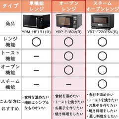 [山善] 電子レンジ オーブンレンジ 18Lの画像