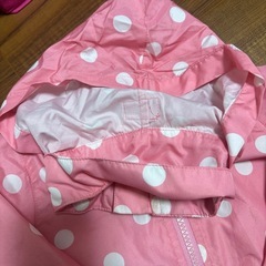 ウィンドブレーカー　90 ピンク水玉の画像