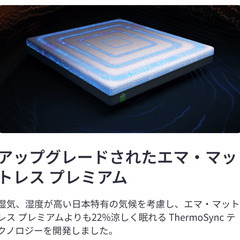 春の感謝セール！【80%OFF！238400円⇒47680円】エマ・スリープ エマ・プレミアム V2 ダブルの画像