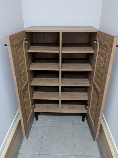 ラタン調シューズボックス ラタン調シューズボックス[幅60] | 【公式