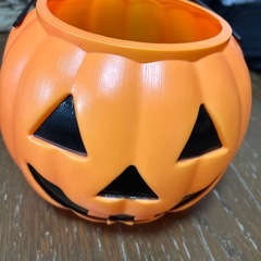 ハロウィン　かぼちゃの入れ物