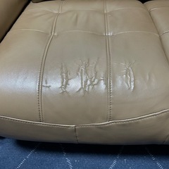 二人掛けソファ　差し上げますの画像