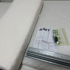 決まりました　IKEA伸縮ベッド　マットレス　すのこセット　　の画像