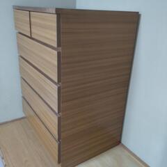 整理タンス　5段　木製の画像