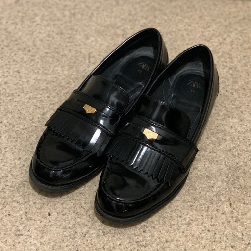 ZARA フラットローファー メタルディティール (A) 駒込の靴