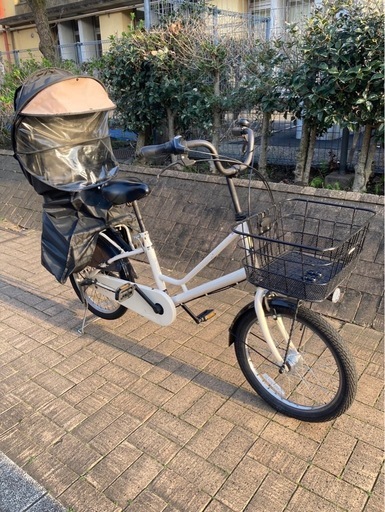 チャイルドシート付き20インチ自転車