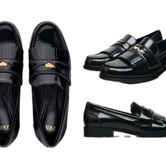 ZARA フラットローファー メタルディティール (A) 駒込の靴