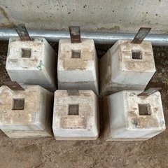 DIY　羽子板付沓石　デッキ　　の画像