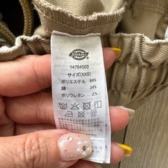 ディッキーズ　ベージュ　ワークパンツ　xxs 140〜150サイズの画像