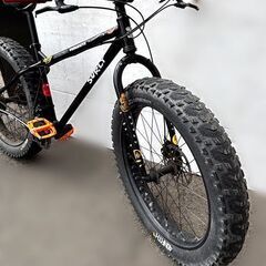 【自社配送は札幌市内限定】SURLY/サーリー ファットバイク ICE CREAM TRUCK/アイスクリームトラック Lサイズ ブラック 自転車 中古【USED】の画像