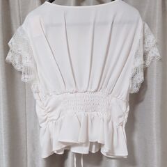【タグ付き新品】マジェスティックレゴン　コルセットリボンブラウスの画像