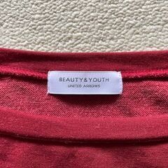 ★USED美品★BEAUTY & YOUTH ビューティ&ユース ユナイテッドアローズ 長袖ロングTシャツ フリーサイズの画像