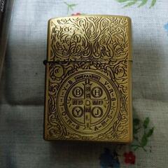 激安！新品！ZIPPO型ベネチアン十字架オイルライター&ZIPPO互換オイルセット！の画像