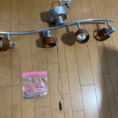 おしゃれなライト/間接照明　Wood circle 4C スポットライトシーリングライト HC-278の画像