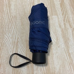 【美品】Adoric折りたたみ傘 晴雨兼用ネイビー