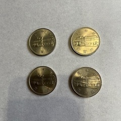 内閣制度創始100周年記念500円白銅貨4点の画像