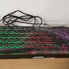 ●新品★ＬＧｋAurora LEDゲームキーボード★ブラック● の画像
