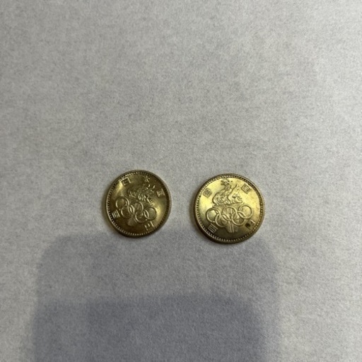 1964年東京オリンピック記念100円銀貨 2点 (ゼン) 比叡山坂本の