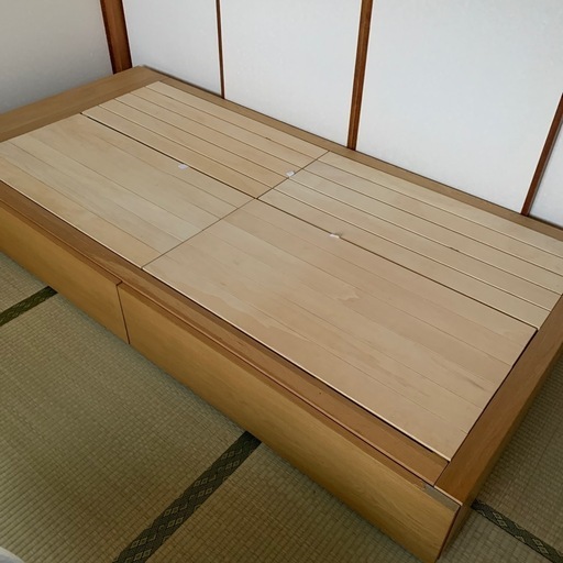 お引取り希望】無印良品シングルベッド
