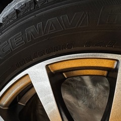 新品未使用グッドイヤー　スタッドレスタイヤ185/60R15 ホイール付　アイスナビ6の画像