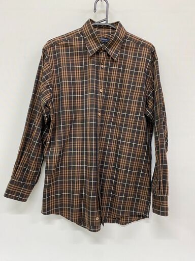 BURBERRY LONDON 長袖シャツ ノバチェック ブラウン メンズ L