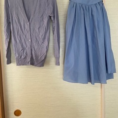 レディース　スカート　カーディガン