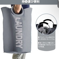 YOUDENOVA ランドリーバスケット 大容量115L せんたくかご 85％防水性 折りたたみ 撥水加工の画像
