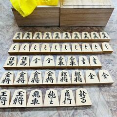 歩一作 金龍書 将棋駒
