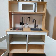IKEAおままごとキッチン＆フライパン鍋フライ返し等の画像