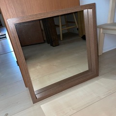 <新品未使用>木枠ミラー 