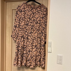 RoseTiara リボン柄ワンピース　Lから LLサイズの画像