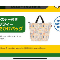 【新品、未使用未開封】ミッフィーのエコバックの画像