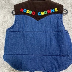 RODEO キッズ ダウンベスト 120cmの画像